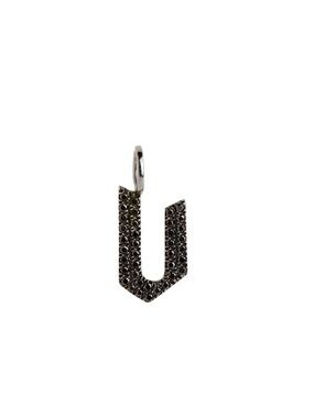 Black Diamond Pavé ‘V’ Pendant
